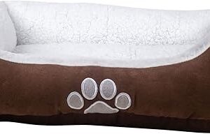 long rich Rectangle Bolster Pet Bed, Dog Bed Medium Size