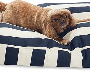 Majestic Pet Rectangle Medium Dog Bed Washable – Non Slip Comfy Pet Bed – Dog Crate Bed with Removable Washable Cover – Dog Kennel Bed for Sleeping - Dog Bed Medium Breed...